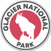 Nationaal park Glacier - berggeit Sticker (Voorkant)