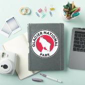 Nationaal park Glacier - berggeit Sticker (iPad Cover)