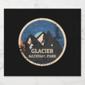 Nationaal park Glacier Bier Etiket (Enkel label)