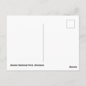 Nationaal park Glacier Briefkaart (Achterkant)