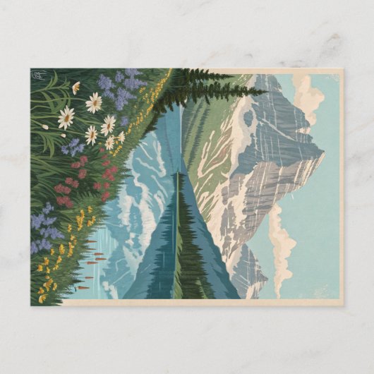 Nationaal park Glacier Briefkaart (Voorkant)