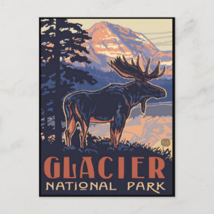 Nationaal park Glacier Briefkaart