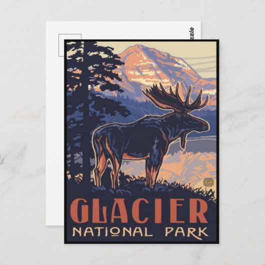 Nationaal park Glacier Briefkaart (Voorkant / Achterkant)