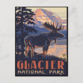 Nationaal park Glacier Briefkaart (Voorkant)