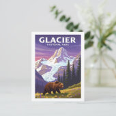 Nationaal Park  Glacier Briefkaart (Staand voorkant)