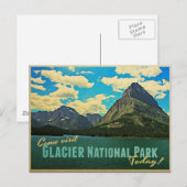 Nationaal park Glacier Briefkaart (Voorkant / Achterkant)