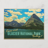 Nationaal park Glacier Briefkaart (Voorkant)