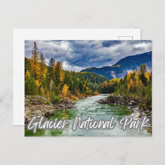 Nationaal park Glacier Briefkaart (Voorkant / Achterkant)