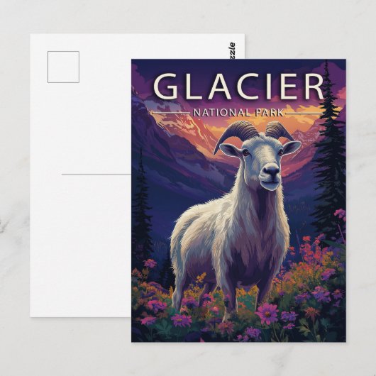 Nationaal park Glacier Briefkaart (Voorkant / Achterkant)