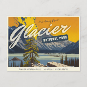 Nationaal park Glacier, Briefkaart Montana