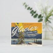 Nationaal park Glacier, Briefkaart Montana (Staand voorkant)