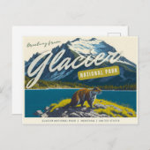 Nationaal park Glacier, Briefkaart Montana (Voorkant / Achterkant)