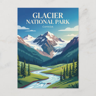 Nationaal park Glacier, Brits-Columbia Canada Briefkaart