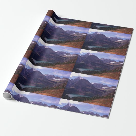 Nationaal park Glacier Cadeaupapier (Uitgerold)