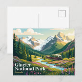 Nationaal park Glacier Canada Briefkaart (Voorkant / Achterkant)