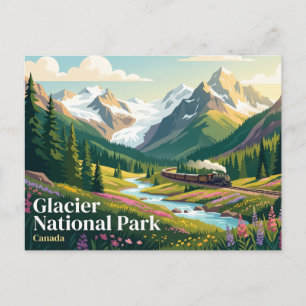 Nationaal park Glacier Canada Briefkaart