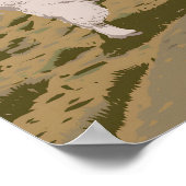 Nationaal park Glacier Canada Reisposter Poster (Hoek)