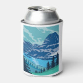 Nationaal park Glacier en meer Kintla in Montana Blikjeskoeler (Blikje Voorkant)