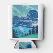 Nationaal park Glacier en meer Kintla in Montana Blikjeskoeler (Voorkant)