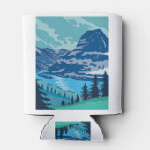 Nationaal park Glacier en meer Kintla in Montana Blikjeskoeler (Achterkant)