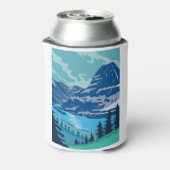 Nationaal park Glacier en meer Kintla in Montana Blikjeskoeler (Blikje Achterkant)