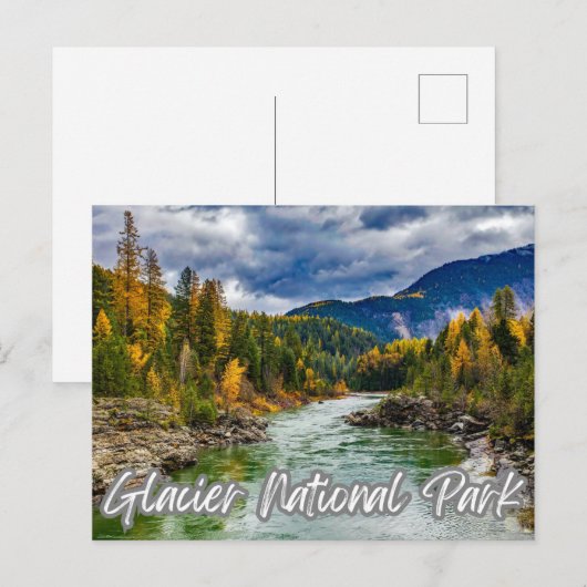 Nationaal park Glacier Feestdagenkaart (Voorkant / Achterkant)