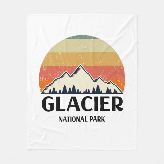 Nationaal Park  Glacier Fleece Deken (Voorkant)