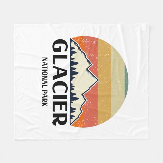 Nationaal Park  Glacier Fleece Deken (Voorkant (Horizontaal))