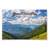 Nationaal park Glacier Foto Afdruk (Voorkant)