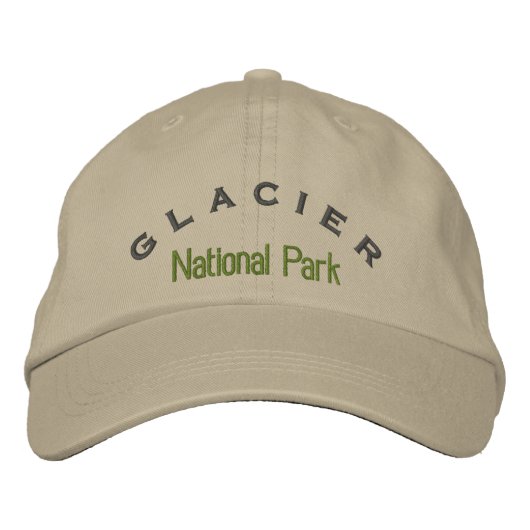 Nationaal park Glacier Geborduurde Pet (Voorkant)