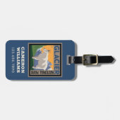 Nationaal park Glacier | Geit Bagagelabel (Voorkant horizontaal)