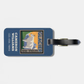 Nationaal park Glacier | Geit Bagagelabel (Achterkant horizontaal)