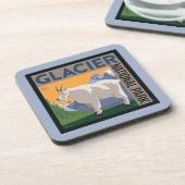 Nationaal park Glacier | Geit Bier Onderzetter (Linkerzijde)