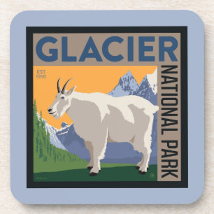 Nationaal park Glacier   Geit Bier Onderzetter