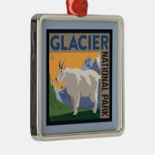 Nationaal park Glacier | Geit Metalen Ornament (Rechts)