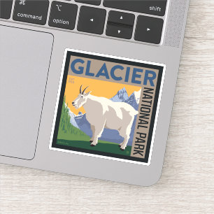 Nationaal park Glacier   Geit Sticker