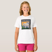 Nationaal park Glacier | Geit T-shirt (Voorkant volledig)
