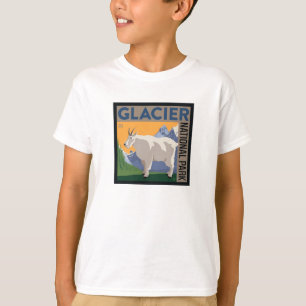 Nationaal park Glacier   Geit T-shirt