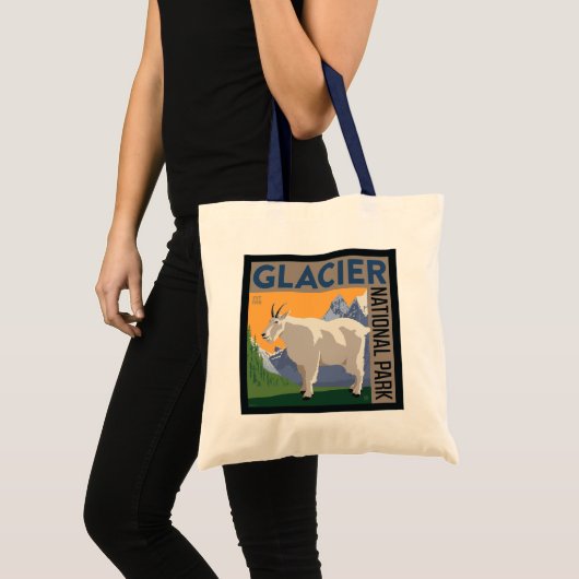 Nationaal park Glacier | Geit Tote Bag (Voorkant (product))