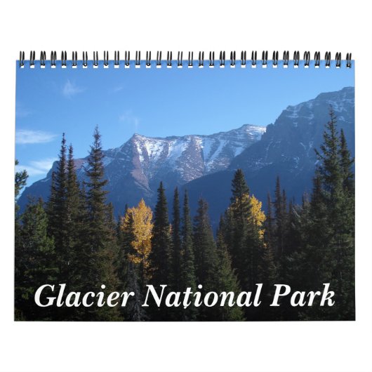 Nationaal park Glacier - Gepersonaliseerd Kalender (Hoes)