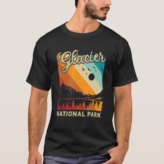Nationaal park Glacier Hiking Vacatio T-shirt (Voorkant)