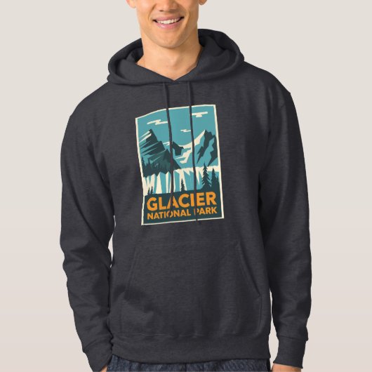 Nationaal Park Glacier Hoodie (Voorkant)
