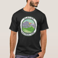Nationaal park Glacier in lente Montana Badge