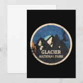 Nationaal park Glacier Kaart (Voorkant / Achterkant)