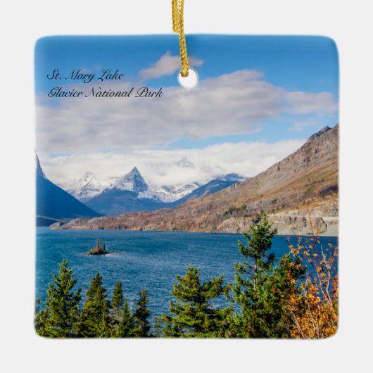 Nationaal park Glacier Keramisch Ornament (Voorkant)