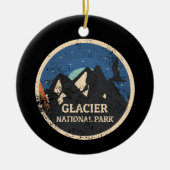 Nationaal park Glacier Keramisch Ornament (Voorkant)