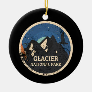 Nationaal park Glacier Keramisch Ornament