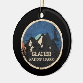 Nationaal park Glacier Keramisch Ornament (Links)