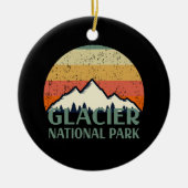 Nationaal Park  Glacier Keramisch Ornament (Voorkant)