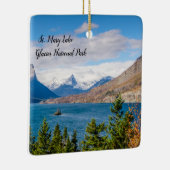 Nationaal park Glacier Keramisch Ornament (Rechts)